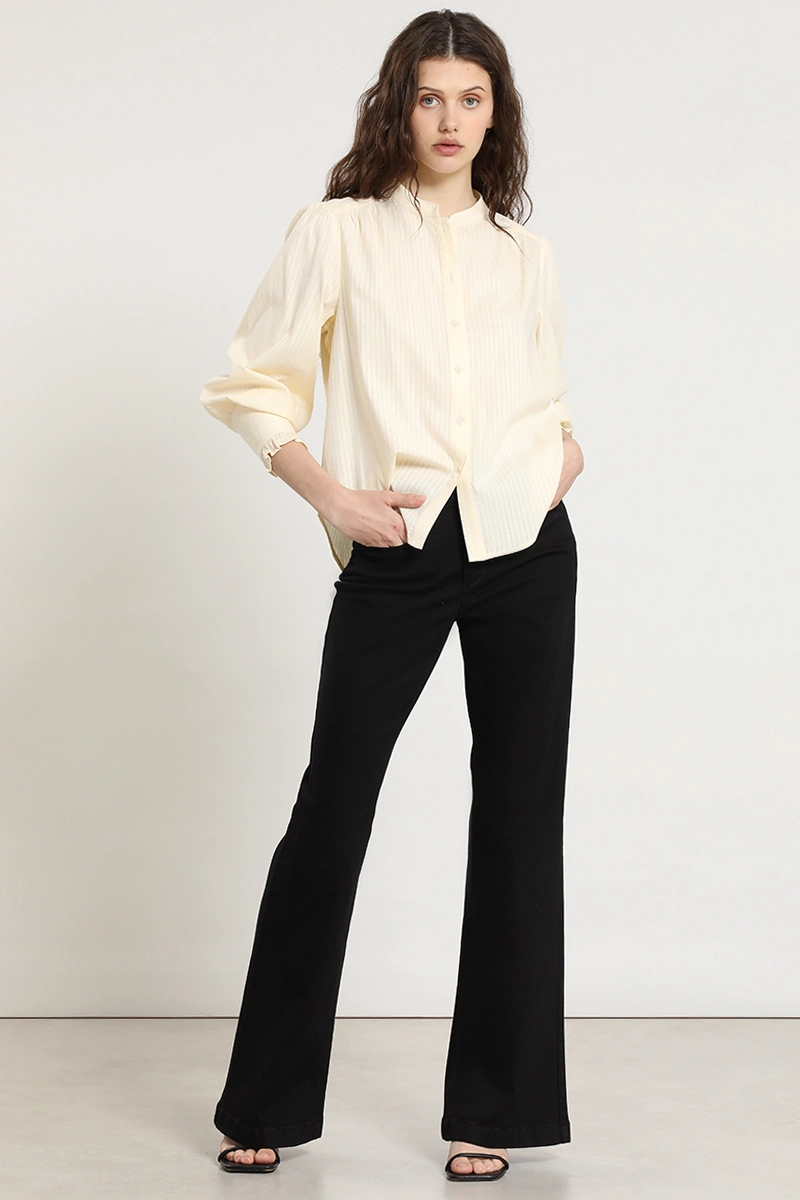 BLUSA ALGODON, FANTASIA RAYAS, VAINILLA LIOLA - 4