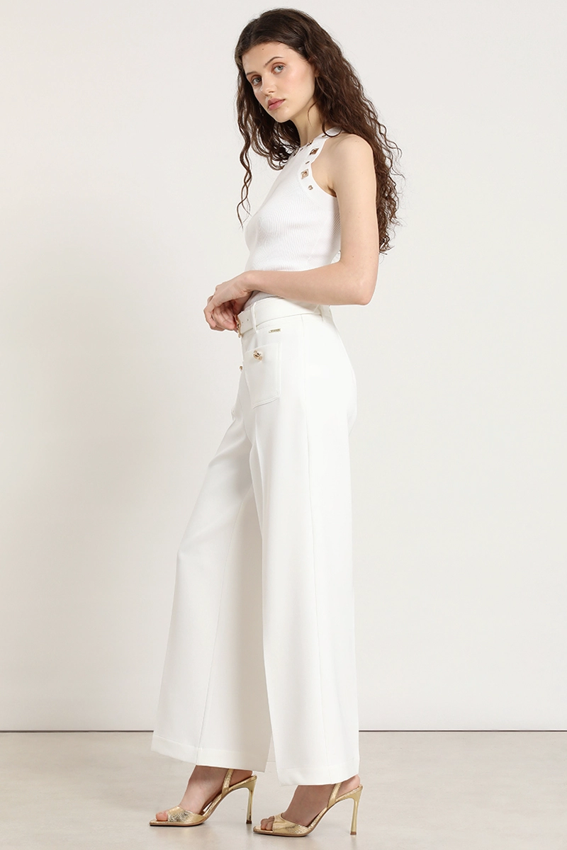 PANTALON ANCHO, CINTURON, CRUDO LIOLA - 2