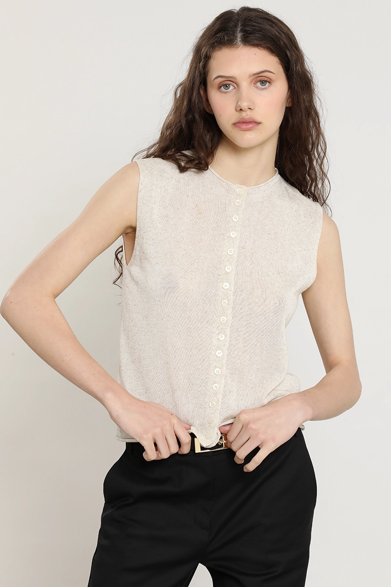 CARDIGAN PUNTO, BEIGE LIOLA - 1