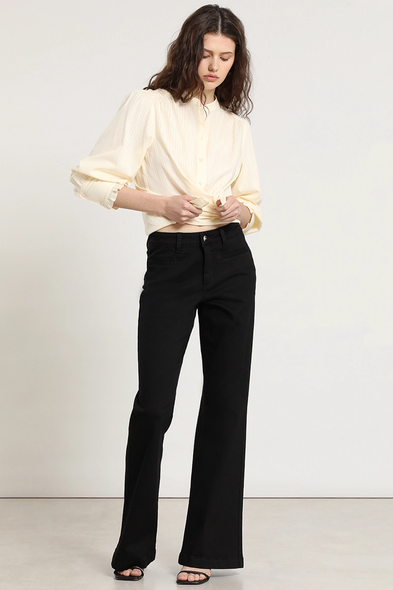 JEANS COLOR FLARE, NEGRO LIOLA - 2