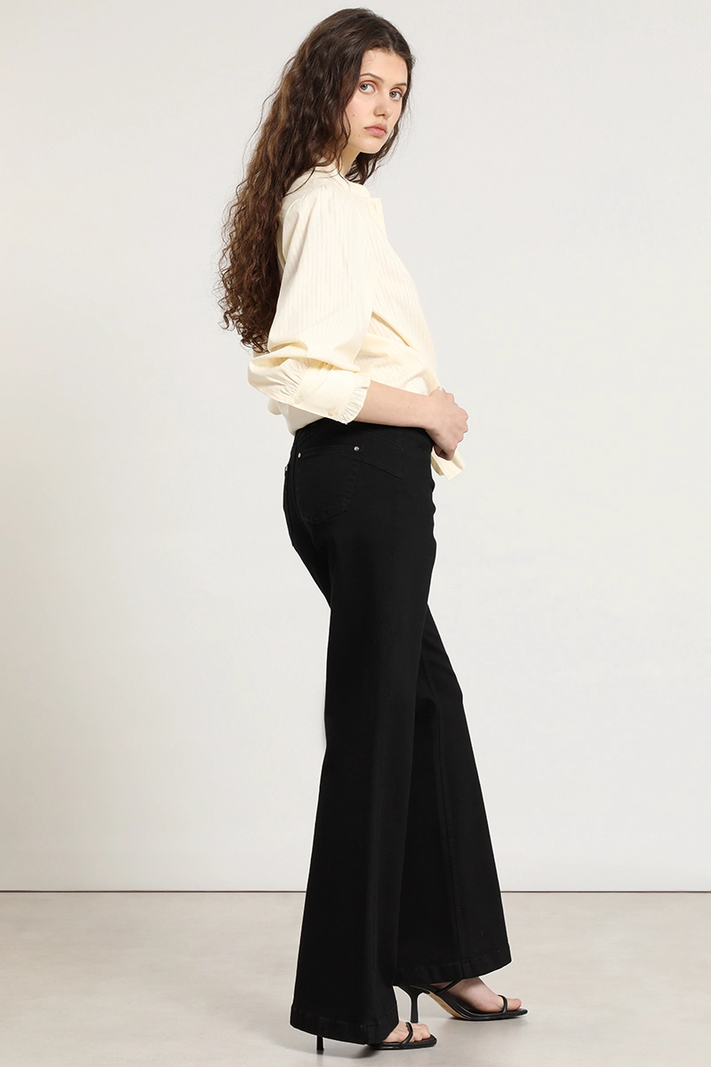 JEANS COLOR FLARE, NEGRO LIOLA - 5
