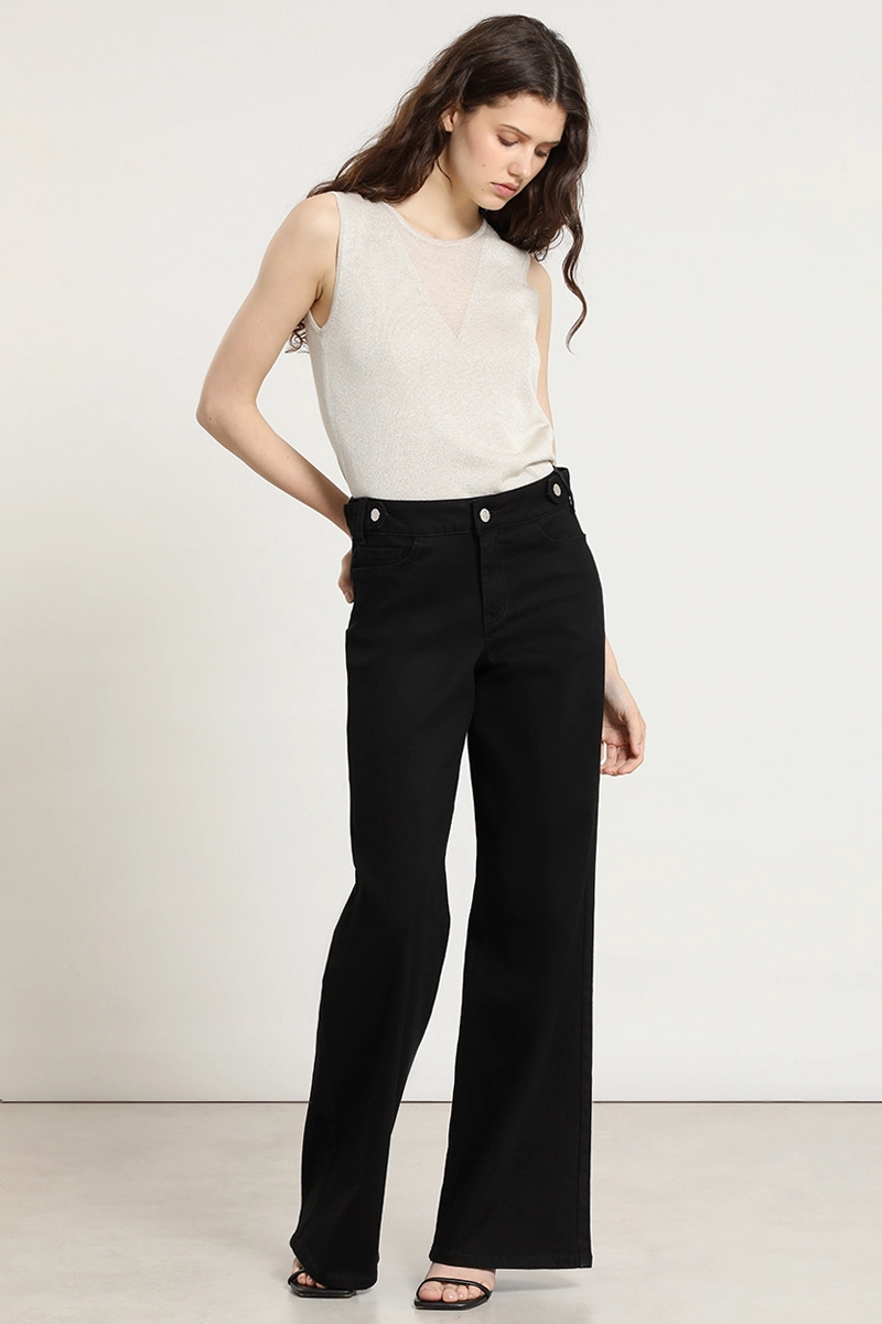 JEANS COLOR, STRAIGHT, NEGRO LIOLA - 1
