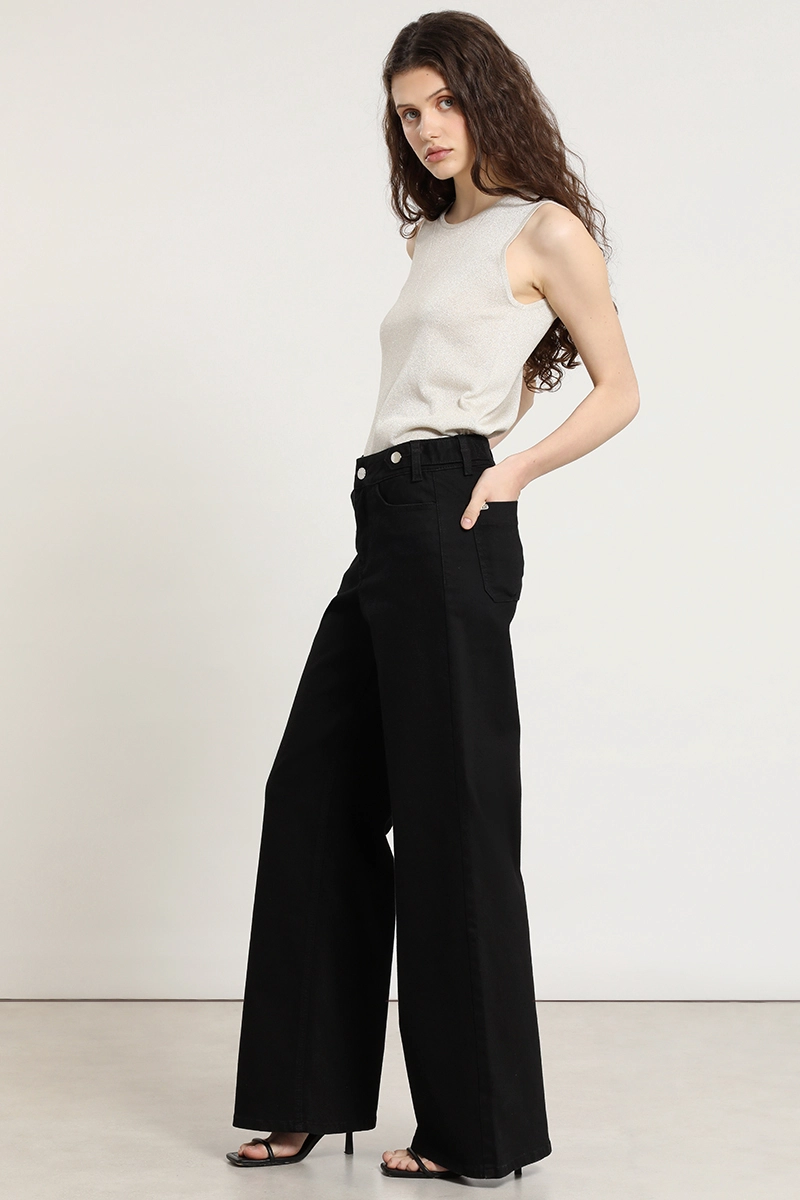 JEANS COLOR, STRAIGHT, NEGRO LIOLA - 2
