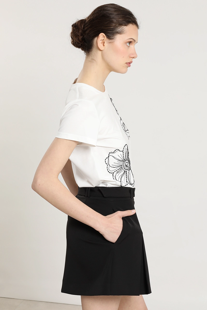 POLERA BORDADO CON PIEDRERIA, CRUDO LIOLA - 6