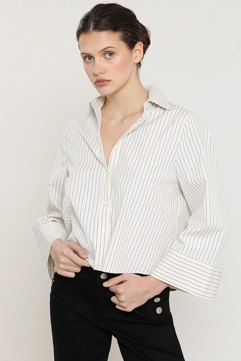 BLUSA CROP FANTASIA RAYAS, VAINILLA LIOLA - 6