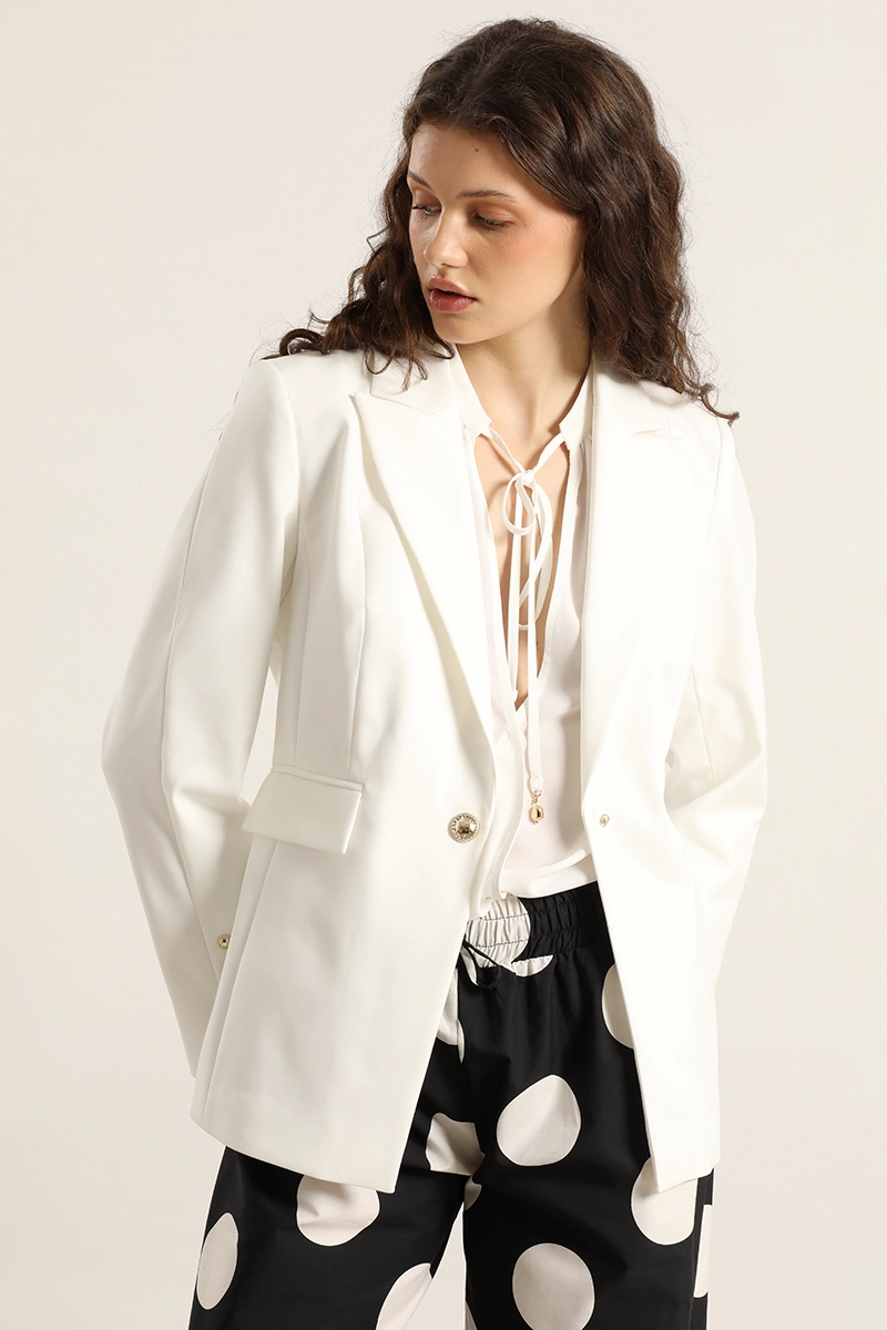BLAZER ENTALLADO, BROCHES FANTASIA, CRUDO LIOLA - 1