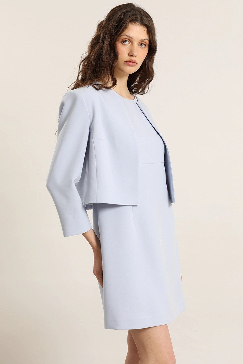 VESTIDO CORTO, JUMPER, CELESTE LIOLA - 4