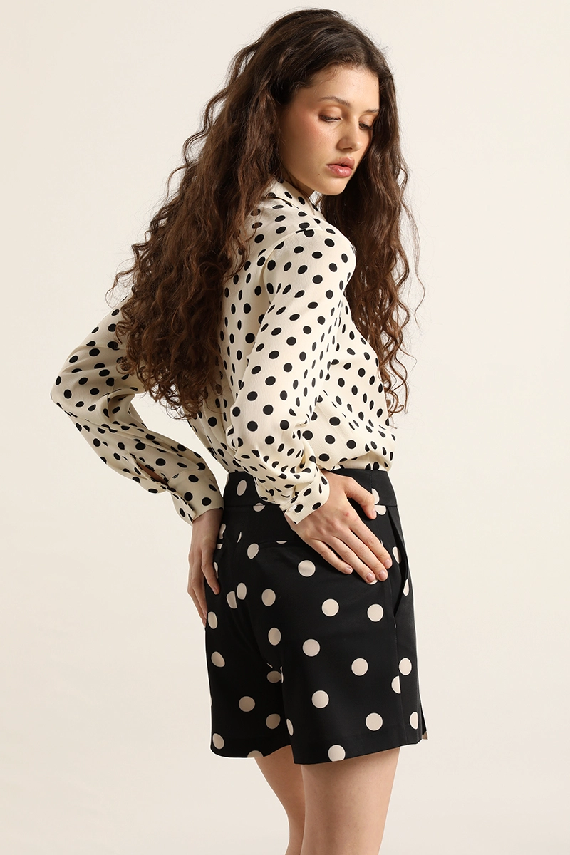 FALDA SHORT LUNARES, BEIGE LIOLA - 6