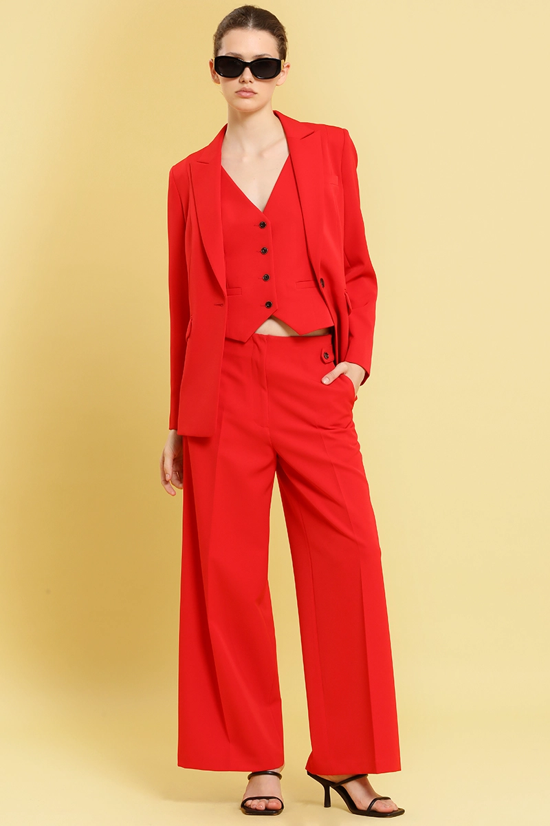 BLAZER ENTALLADO BASICO, ROJO LIOLA - 2