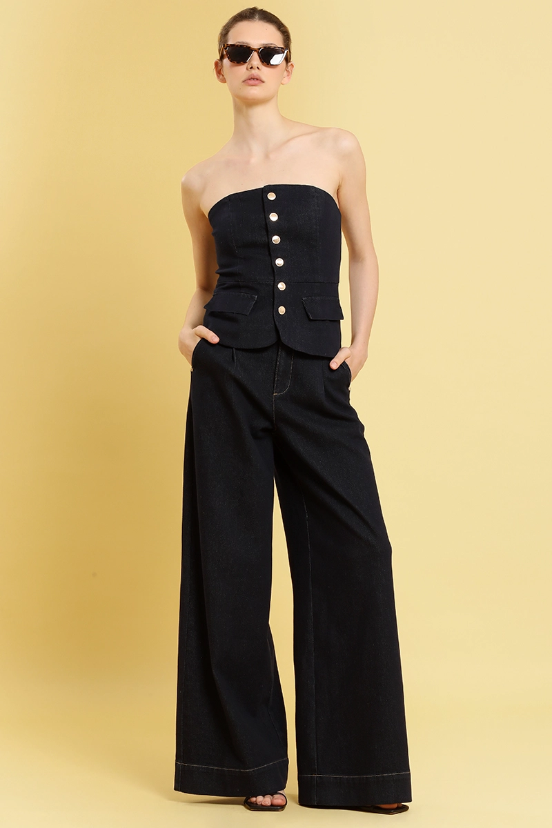 TOP DENIM BROCHES, INDIGO LIOLA - 2