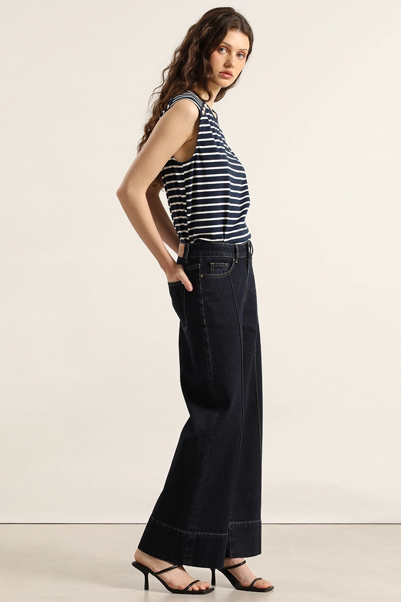 JEANS WIDE LEG, INDIGO LIOLA - 4
