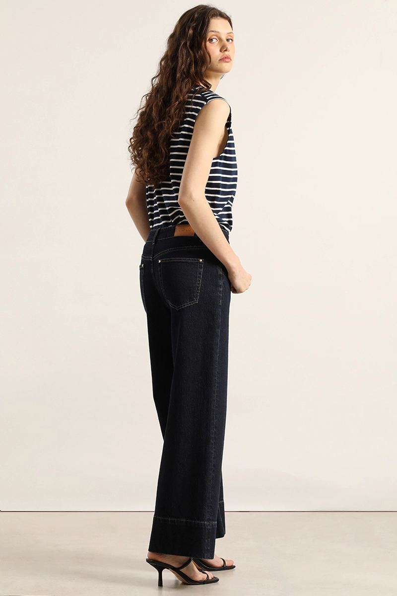 JEANS WIDE LEG, INDIGO LIOLA - 5