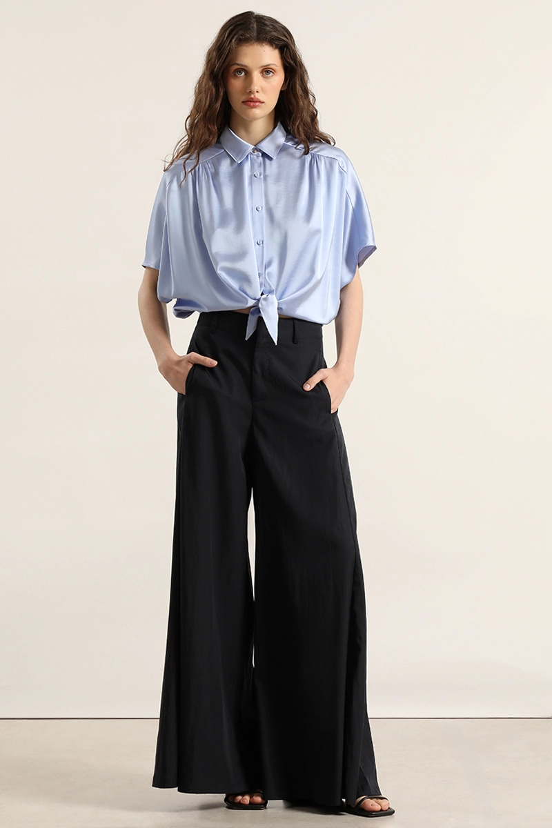 BLUSA SATIN, AMARRE CINTURA, CELESTE LIOLA - 2