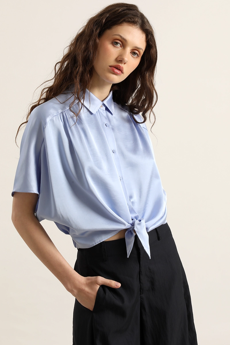 BLUSA SATIN, AMARRE CINTURA, CELESTE LIOLA - 3
