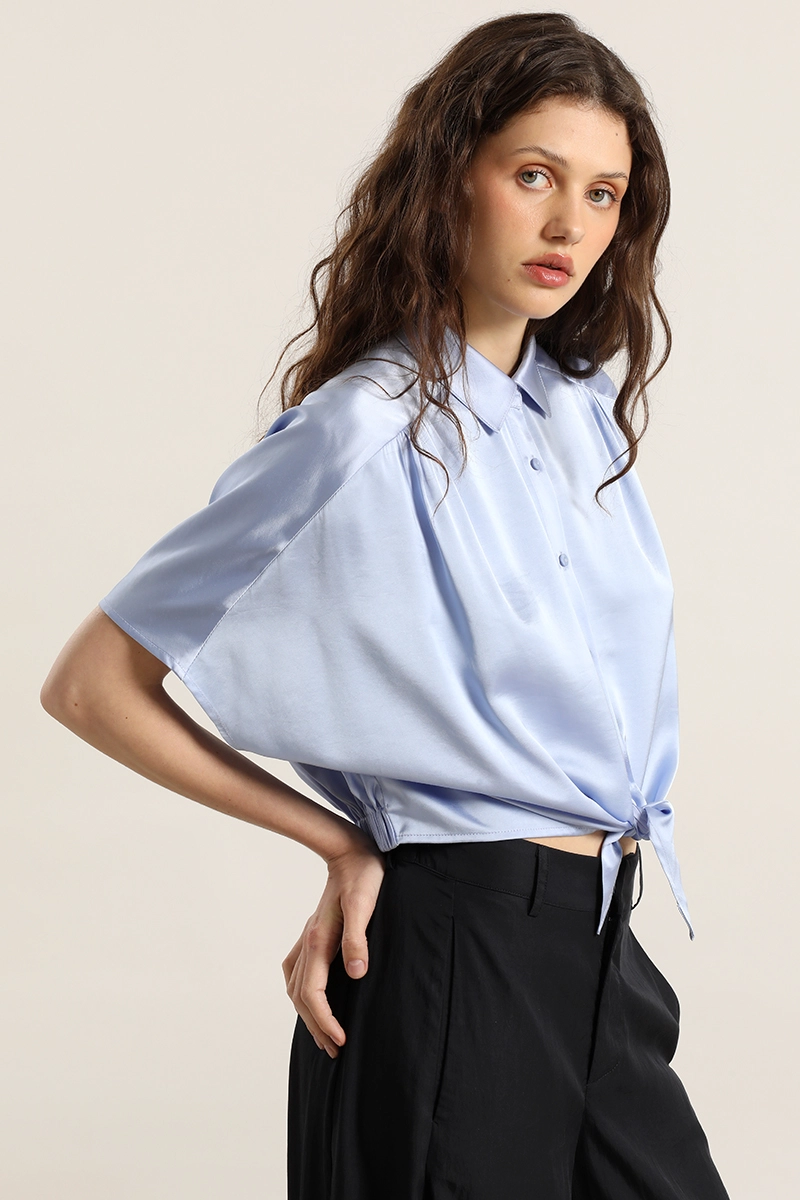 BLUSA SATIN, AMARRE CINTURA, CELESTE LIOLA - 6