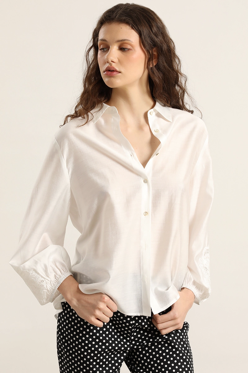 BLUSA APLICACION FANTASIA, CRUDO LIOLA - 5