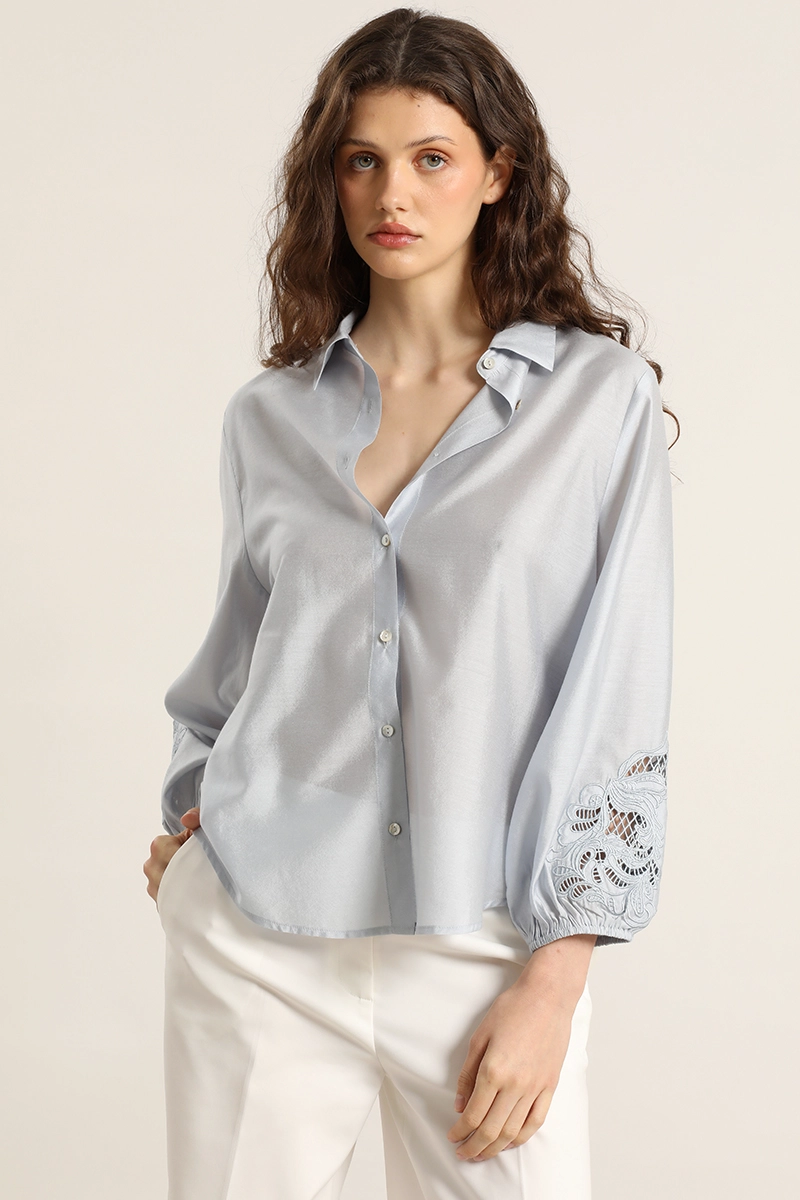 BLUSA APLICACION FANTASIA, CELESTE LIOLA - 1