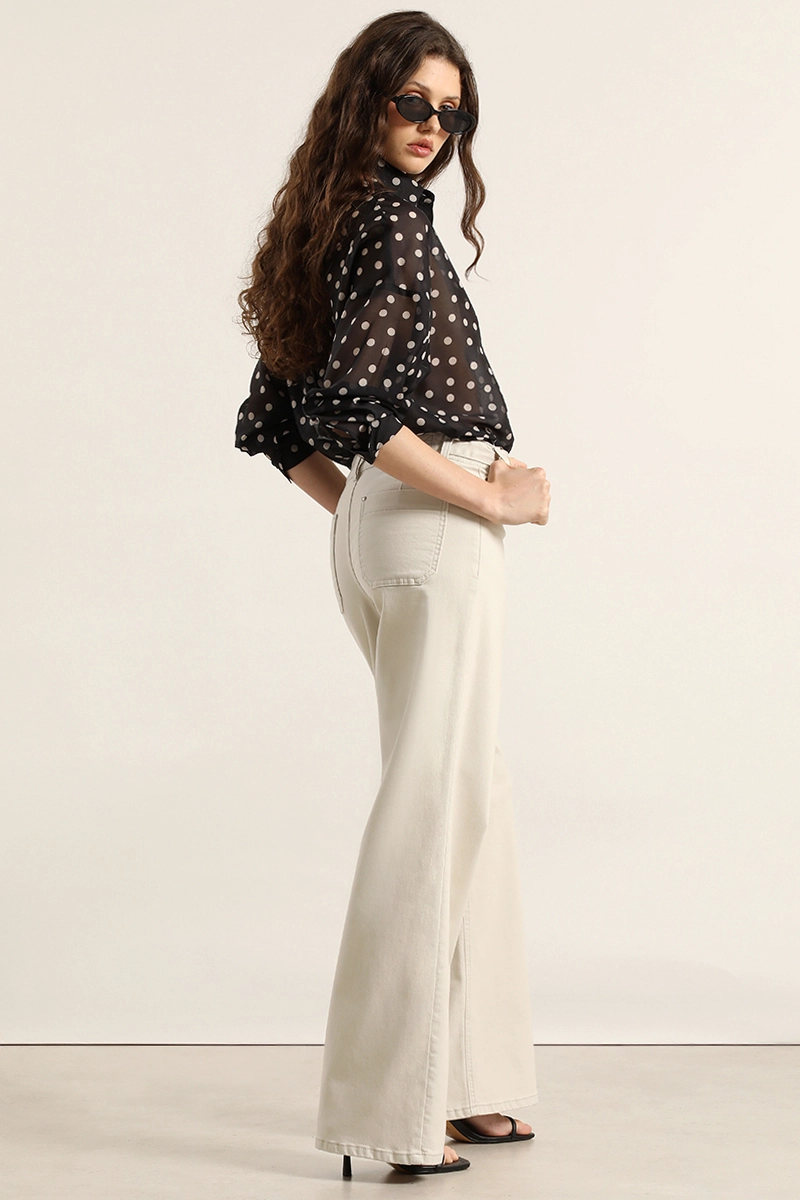 JEANS COLOR, STRAIGHT, BEIGE LIOLA - 3