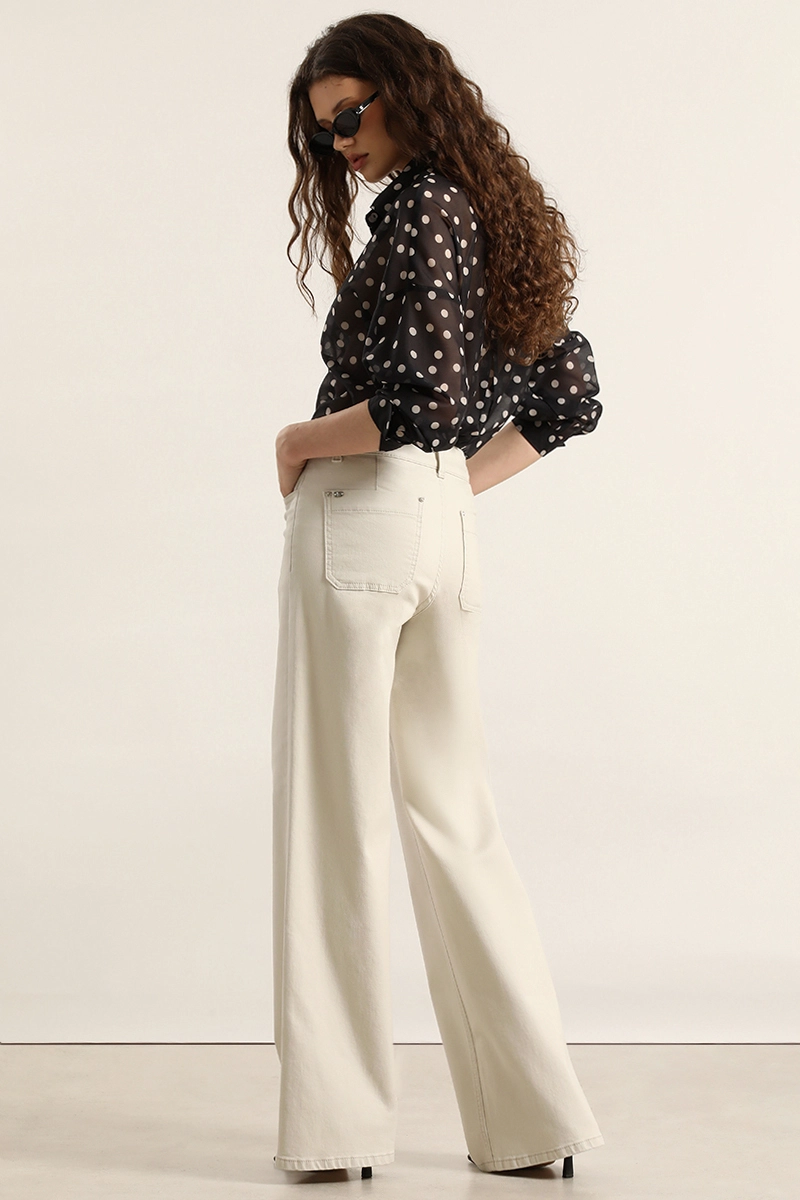 JEANS COLOR, STRAIGHT, BEIGE LIOLA - 7