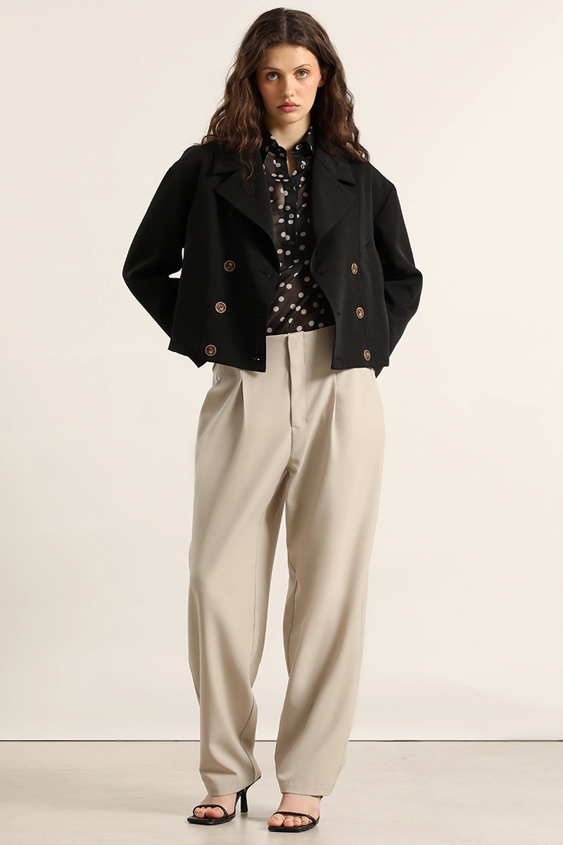 CHAQUETA BOMBER, CRUZADA, NEGRO LIOLA - 2