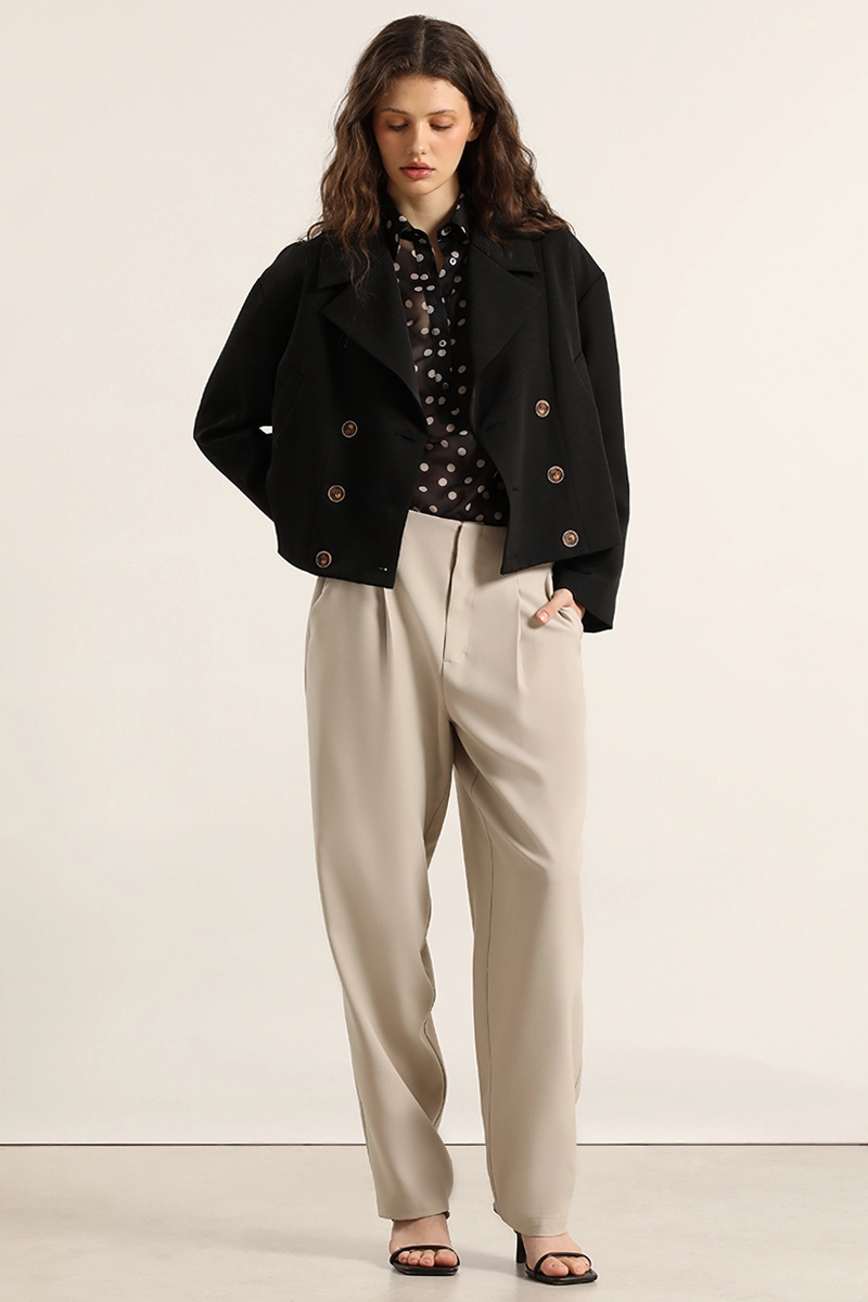 CHAQUETA BOMBER, CRUZADA, NEGRO LIOLA - 6