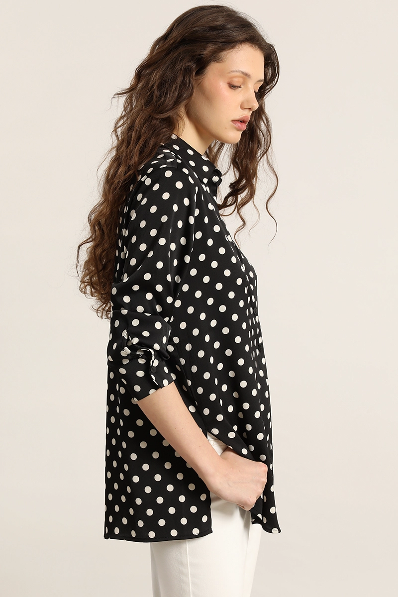BLUSA LUNARES LARGA, NEGRO LIOLA - 3
