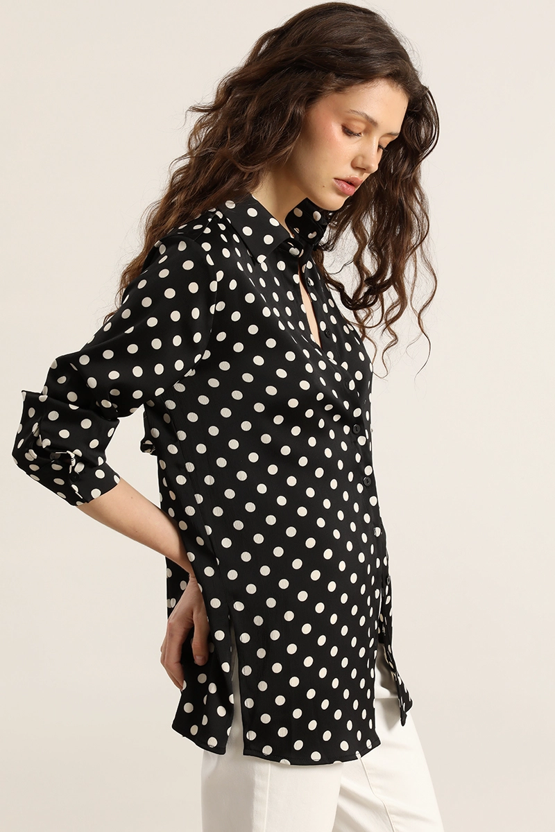 BLUSA LUNARES LARGA, NEGRO LIOLA - 5