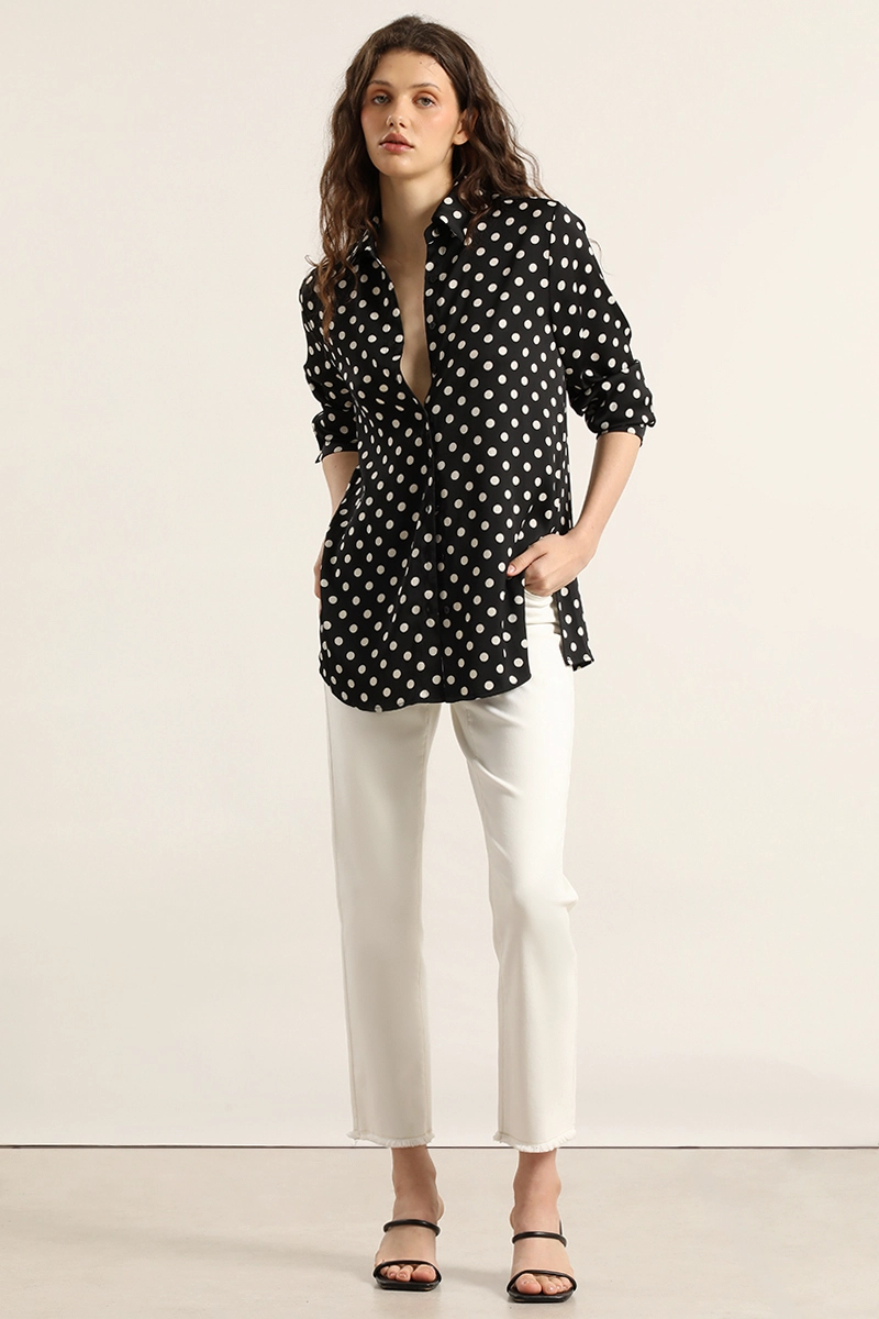 BLUSA LUNARES LARGA, NEGRO LIOLA - 6