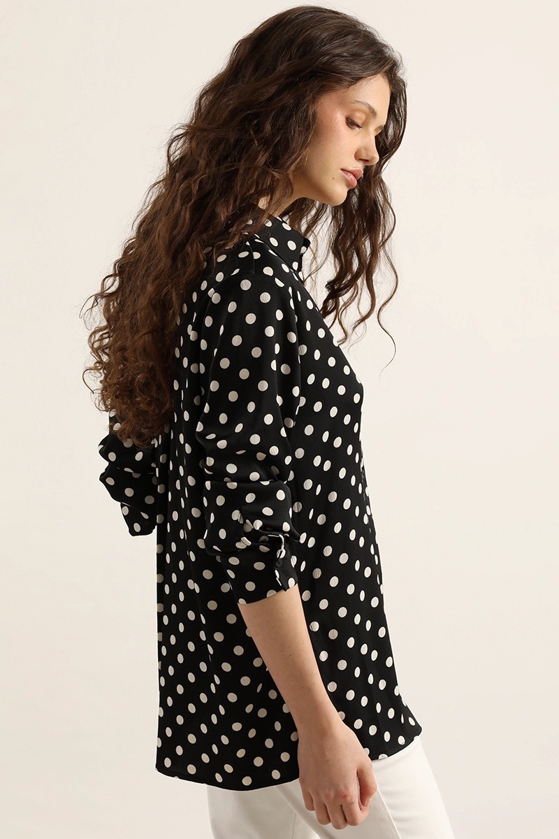 BLUSA LUNARES LARGA, NEGRO LIOLA - 7