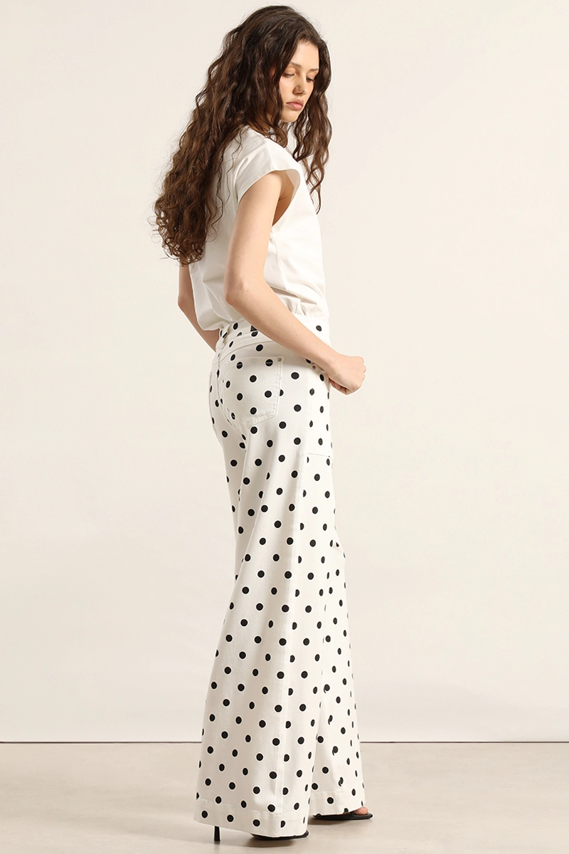 PANTALON PALAZZO, LUNARES, CRUDO LIOLA - 2