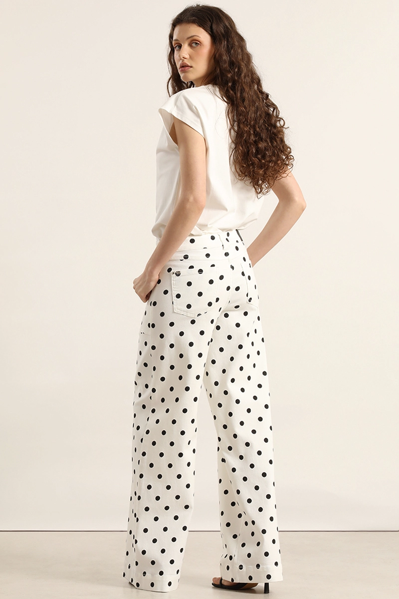 PANTALON PALAZZO, LUNARES, CRUDO LIOLA - 3