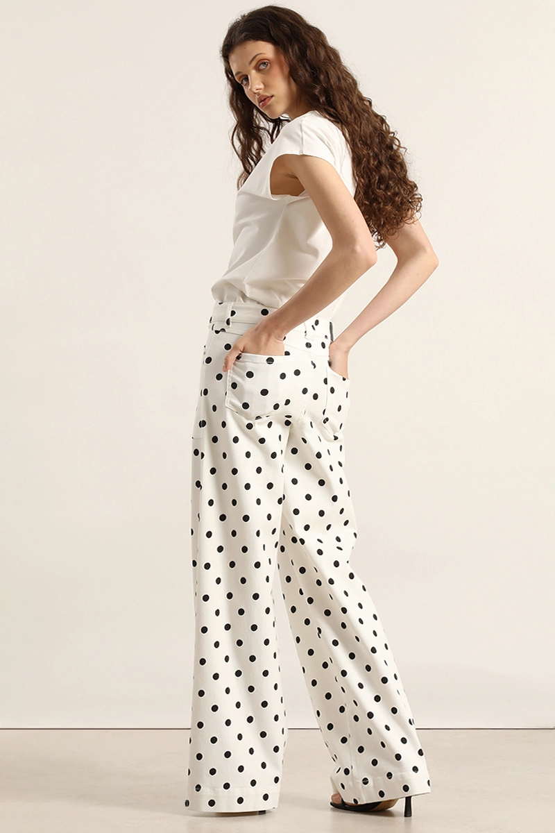 PANTALON PALAZZO, LUNARES, CRUDO LIOLA - 6
