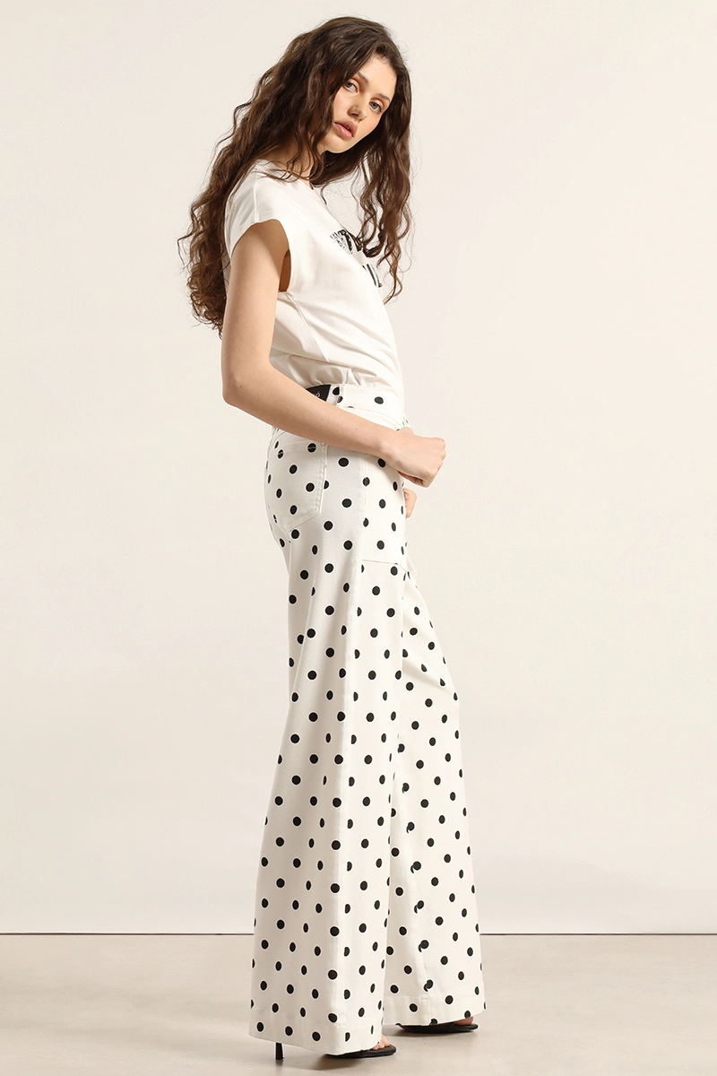PANTALON PALAZZO, LUNARES, CRUDO LIOLA - 7