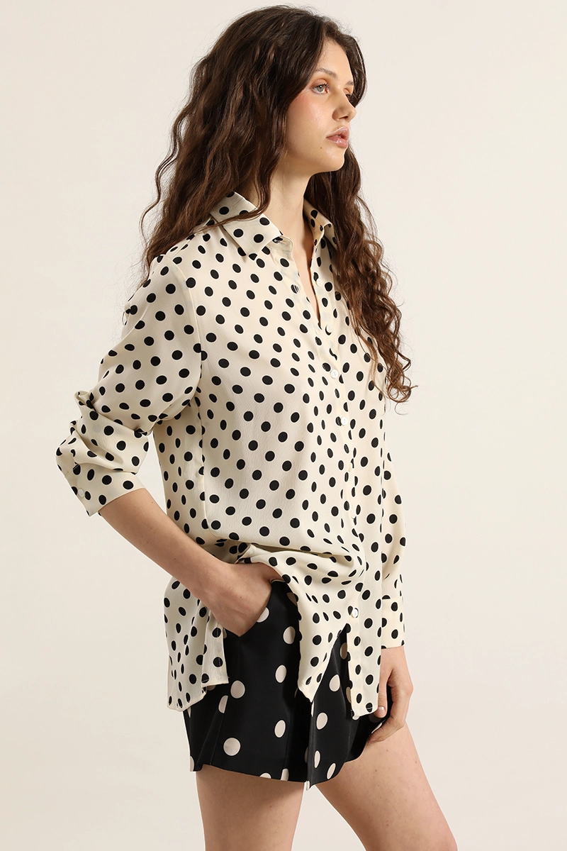 BLUSA LUNARES LARGA, BEIGE LIOLA - 4