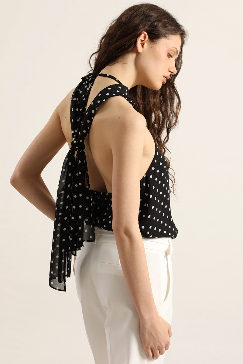 TOP HALTER, LUNARES, NEGRO LIOLA - 4