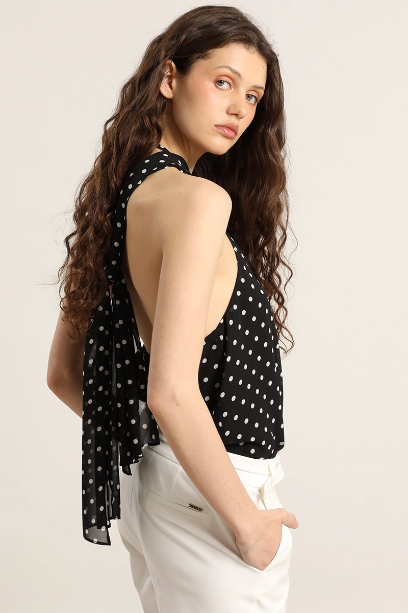 TOP HALTER, LUNARES, NEGRO LIOLA - 6