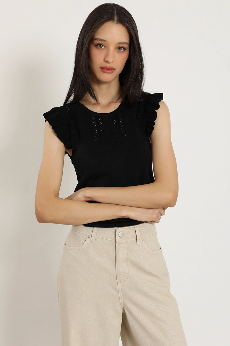 TOP PUNTO FANTASIA, NEGRO LIOLA - 3