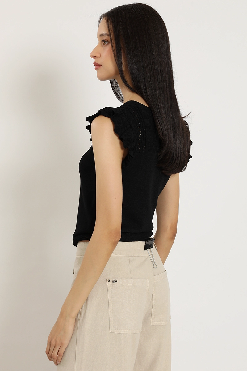 TOP PUNTO FANTASIA, NEGRO LIOLA - 6