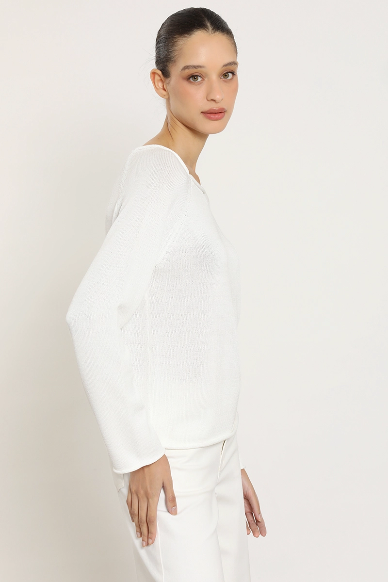 SWEATER PUNTO BASICO, CRUDO LIOLA - 3
