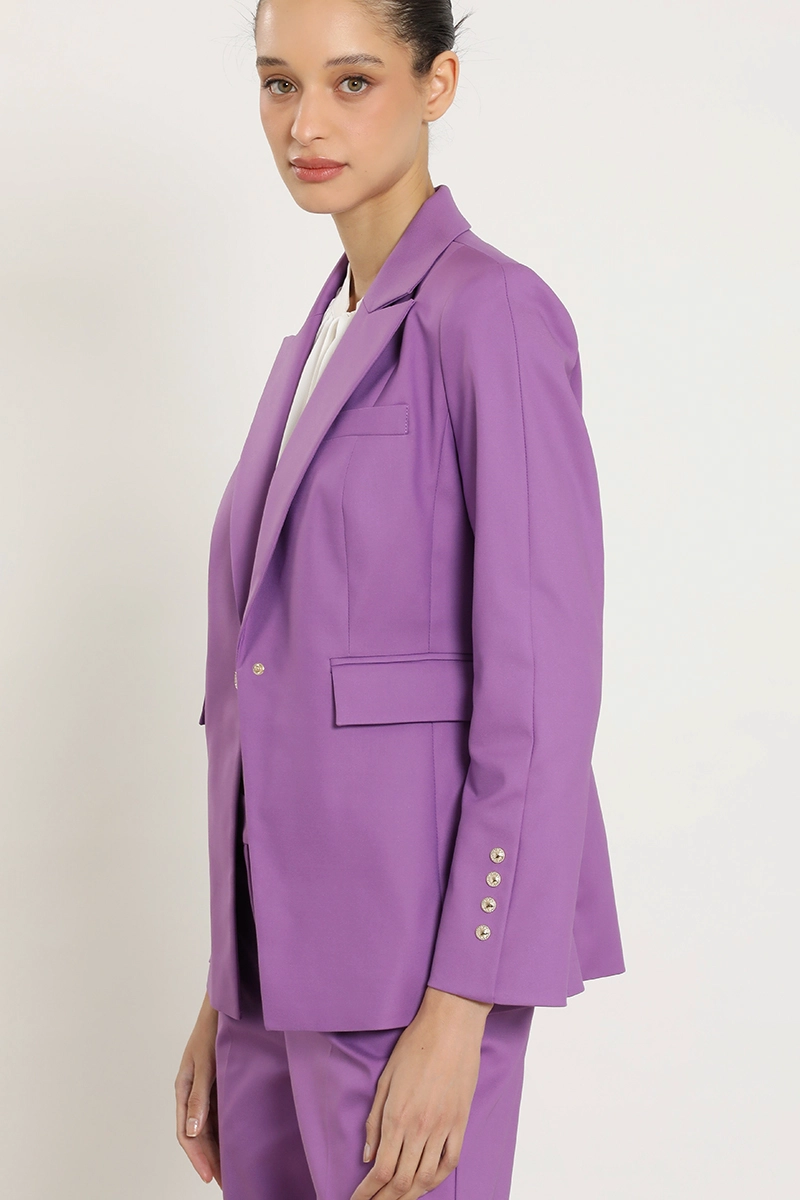BLAZER ENTALLADO, BROCHES FANTASIA, VIOLETA LIOLA - 2