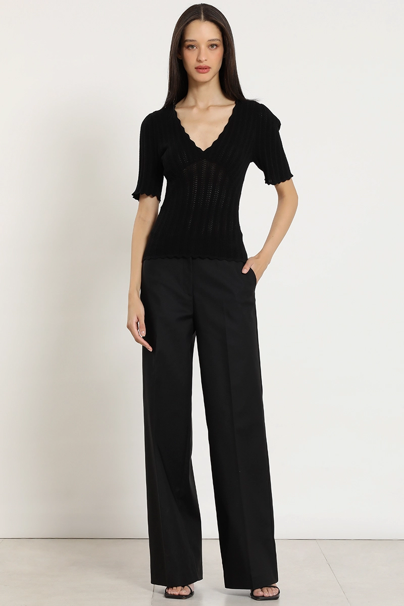 TOP PUNTO, ESCOTE V, NEGRO LIOLA - 4