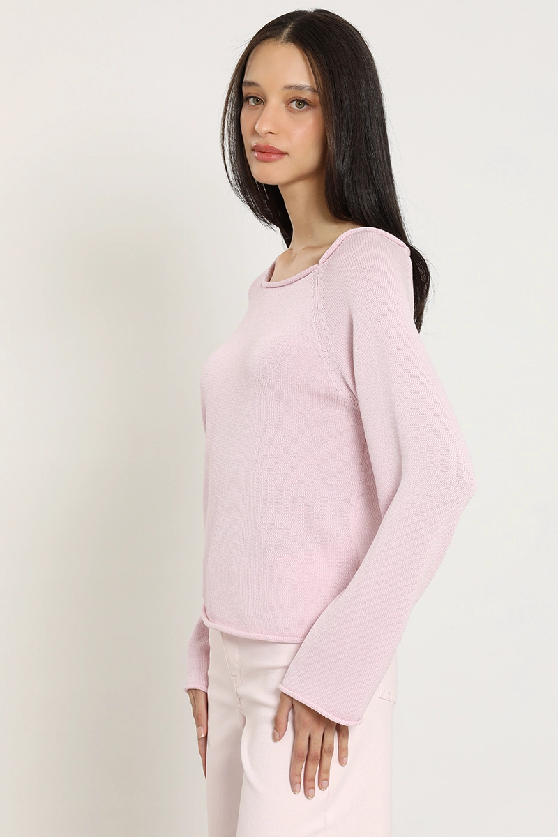 SWEATER PUNTO BASICO, ROSA LIOLA - 5