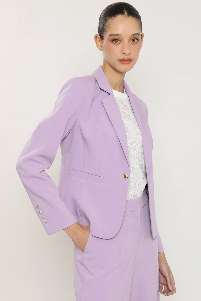 BLAZER BASICO ENTALLADO, LILA LIOLA - 1