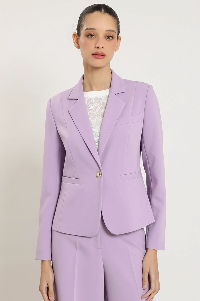 BLAZER BASICO ENTALLADO, LILA LIOLA - 2