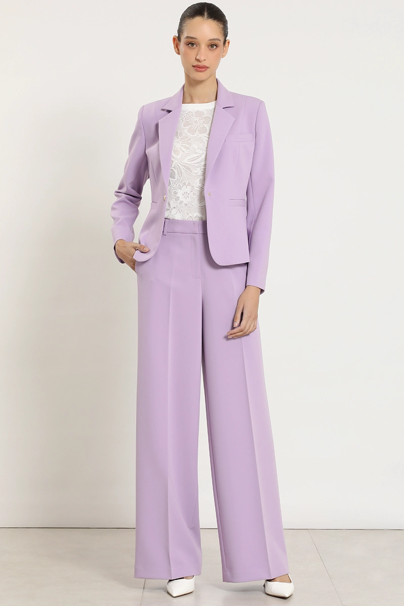 BLAZER BASICO ENTALLADO, LILA LIOLA - 4