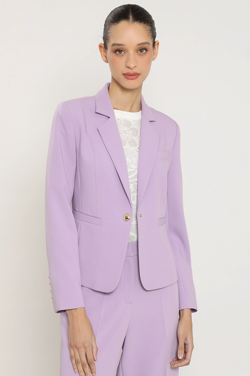 BLAZER BASICO ENTALLADO, LILA LIOLA - 5