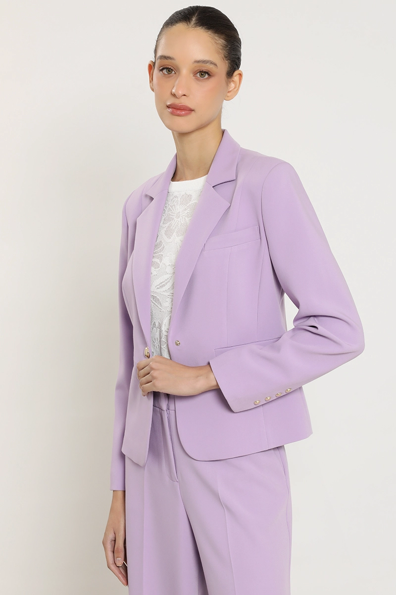 BLAZER BASICO ENTALLADO, LILA LIOLA - 6