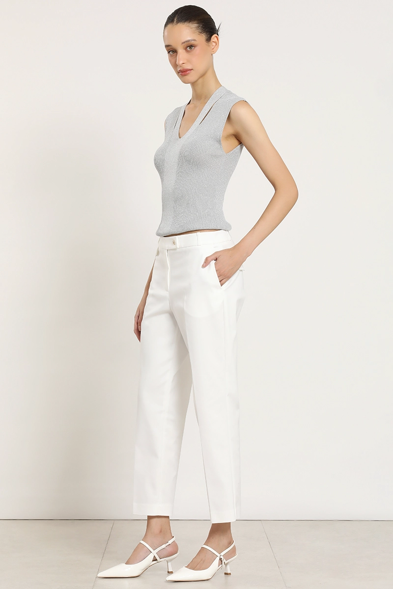 PANTALON SASTRE, TIRO ALTO, CRUDO LIOLA - 1