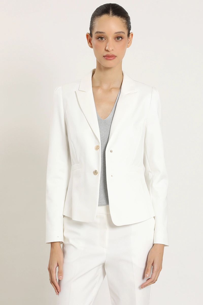 BLAZER ENTALLADO HOMBRO FANTASIA, CRUDO LIOLA - 1