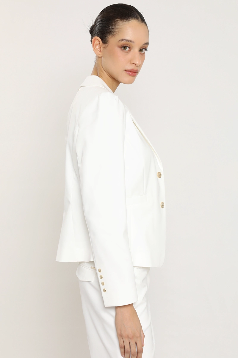 BLAZER ENTALLADO HOMBRO FANTASIA, CRUDO LIOLA - 6
